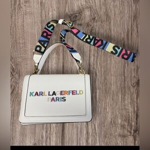 NWT KARL LAGERFELD PARIS Legacy Simone Crossbody LH0EO6BI